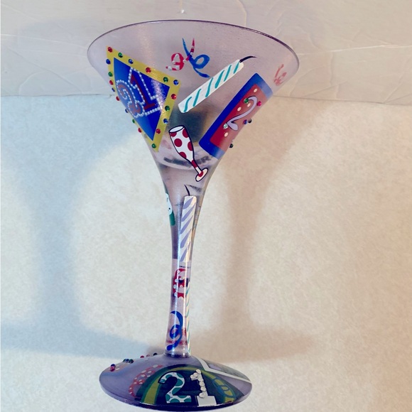 Lolita “21 Birthday” Martini Glass - Picture 2 of 4